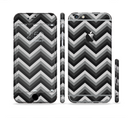 The Gray Toned Layered CHevron Pattern Sectioned Skin Series for the Apple iPhone 6s Plus