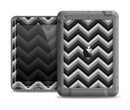 The Gray Toned Layered CHevron Pattern Apple iPad Air LifeProof Fre Case Skin Set