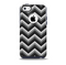 The Gray Toned Layered CHevron Pattern Skin for the iPhone 5c OtterBox Commuter Case