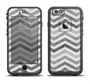 The Gray Toned Wide Vintage Chevron Pattern Apple iPhone 6/6s LifeProof Fre Case Skin Set