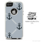 The Gray Vintage Anchor Skin For The iPhone 4-4s or 5-5s Otterbox Commuter Case