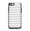 The Gray & White Chevron Pattern Apple iPhone 6 Otterbox Symmetry Case Skin Set