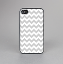 The Gray & White Chevron Pattern Skin-Sert for the Apple iPhone 4-4s Skin-Sert Case