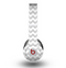 The Gray & White Chevron Pattern Skin for the Beats by Dre Original Solo-Solo HD Headphones