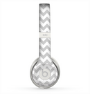 The Gray & White Chevron Pattern Skin for the Beats by Dre Solo 2 Headphones