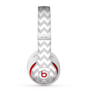 The Gray & White Chevron Pattern Skin for the Beats by Dre Studio (2013+ Version) Headphones