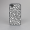 The Gray & White Floral Sprout Skin-Sert for the Apple iPhone 4-4s Skin-Sert Case