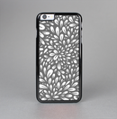 The Gray & White Floral Sprout Skin-Sert Case for the Apple iPhone 6 Plus