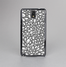 The Gray & White Floral Sprout Skin-Sert Case for the Samsung Galaxy Note 3
