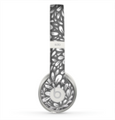 The Gray & White Floral Sprout Skin for the Beats by Dre Solo 2 Headphones