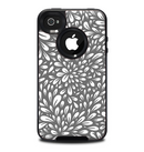 The Gray & White Seamless Morocan Pattern Skin for the iPhone 4-4s OtterBox Commuter Case