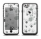 The Gray & White Large Paw Prints Apple iPhone 6 LifeProof Fre Case Skin Set