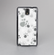 The Gray & White Large Paw Prints Skin-Sert Case for the Samsung Galaxy Note 3