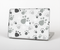The Gray & White Large Paw Prints Skin Set for the Apple MacBook Air 13"