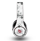 The Gray & White Large Paw Prints Skin for the Original Beats by Dre Studio Headphones