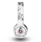 The Gray & White Large Paw Prints Skin for the Original Beats by Dre Wireless Headphones