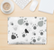 The Gray & White Large Paw Prints Skin Kit for the 12" Apple MacBook (A1534)