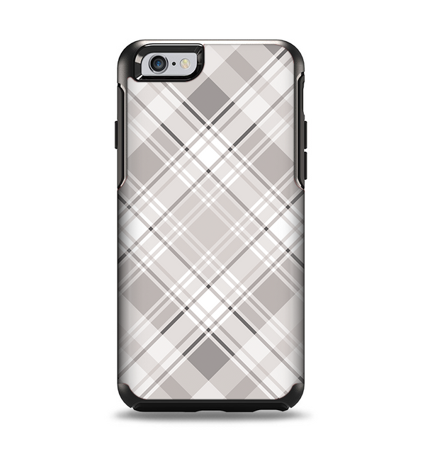 The Gray & White Plaid Layered Pattern V5 Apple iPhone 6 Otterbox Symmetry Case Skin Set