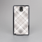 The Gray & White Plaid Layered Pattern V5 Skin-Sert Case for the Samsung Galaxy Note 3