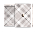 The Gray & White Plaid Layered Pattern V5 Skin Set for the Apple iPad Air 2