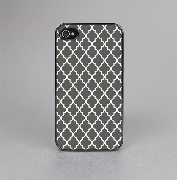 The Gray & White Seamless Morocan Pattern Skin-Sert for the Apple iPhone 4-4s Skin-Sert Case