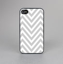 The Gray & White Sharp Chevron Pattern Skin-Sert for the Apple iPhone 4-4s Skin-Sert Case