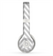 The Gray & White Sharp Chevron Pattern Skin for the Beats by Dre Solo 2 Headphones