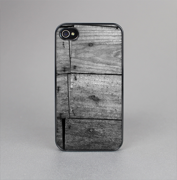 The Gray Worn Wooden Planks Skin-Sert for the Apple iPhone 4-4s Skin-Sert Case