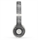 The Gray Worn Wooden Planks Skin for the Beats by Dre Solo 2 Headphones