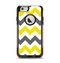 The Gray & Yellow Chevron Pattern Apple iPhone 6 Otterbox Commuter Case Skin Set