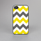 The Gray & Yellow Chevron Pattern Skin-Sert for the Apple iPhone 4-4s Skin-Sert Case