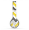 The Gray & Yellow Chevron Pattern Skin for the Beats by Dre Solo 2 Headphones