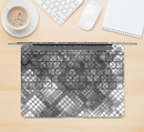 The Grayscale Layer Checkered Pattern Skin Kit for the 12" Apple MacBook (A1534)