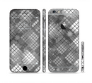 The Grayscale Layer Checkered Pattern Sectioned Skin Series for the Apple iPhone 6s Plus