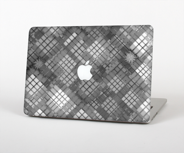 The Grayscale Layer Checkered Pattern Skin Set for the Apple MacBook Air 13"