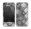The Grayscale Layer Checkered Pattern Skin for the Apple iPhone 4-4s