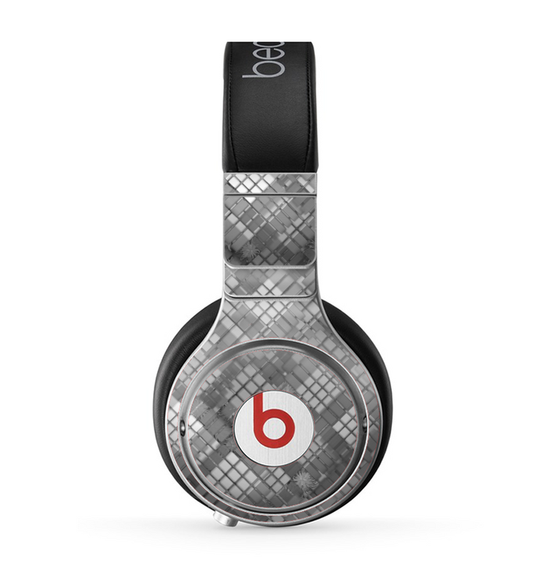 The Grayscale Layer Checkered Pattern Skin for the Beats by Dre Pro Headphones