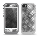 The Grayscale Layer Checkered Pattern Skin for the iPhone 5-5s OtterBox Preserver WaterProof Case