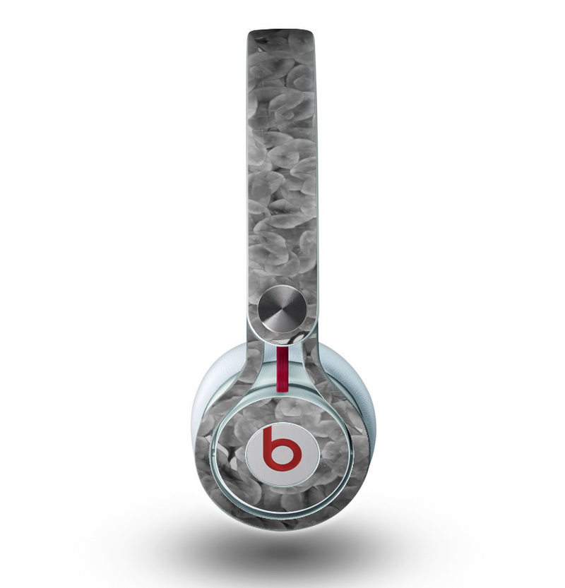 The Grayscale Flower Petals Skin for the Beats by Dre Mixr Headphones