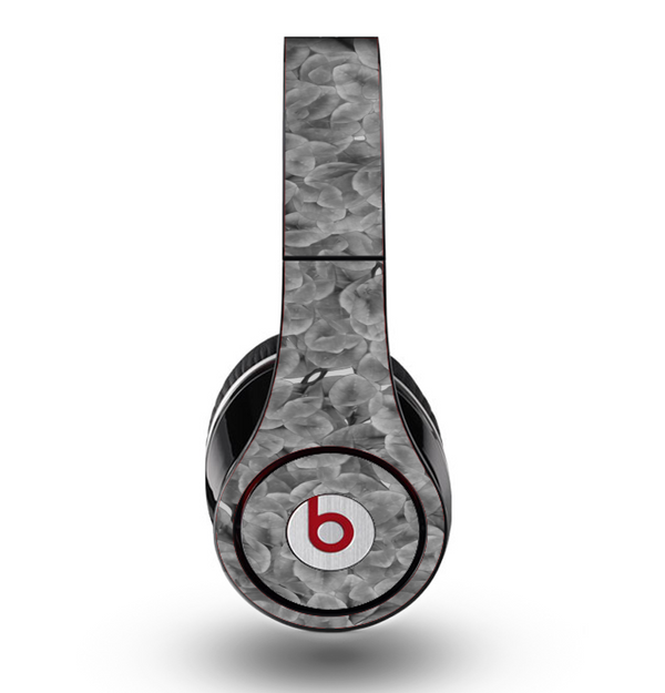 The Grayscale Flower Petals Skin for the Original Beats by Dre Studio Headphones