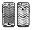 The Grayscale Gradient Chevron Zigzag Pattern Apple iPhone 6/6s LifeProof Fre Case Skin Set