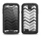 The Grayscale Gradient Chevron Zigzag Pattern Samsung Galaxy S4 LifeProof Nuud Case Skin Set