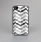 The Grayscale Gradient Chevron Zigzag Pattern Skin-Sert for the Apple iPhone 4-4s Skin-Sert Case