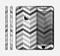 The Grayscale Gradient Chevron Zigzag Pattern Skin for the Apple iPhone 6