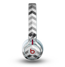 The Grayscale Gradient Chevron Zigzag Pattern Skin for the Beats by Dre Mixr Headphones