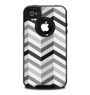 The Grayscale Watered Leaf Skin for the iPhone 4-4s OtterBox Commuter Case