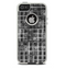 The Grayscale Lattice and Flowers Skin For The iPhone 5-5s Otterbox Commuter Case