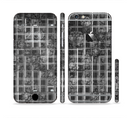 The Grayscale Lattice and Flowers Sectioned Skin Series for the Apple iPhone 6s Plus