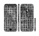 The Grayscale Lattice and Flowers Sectioned Skin Series for the Apple iPhone 6s