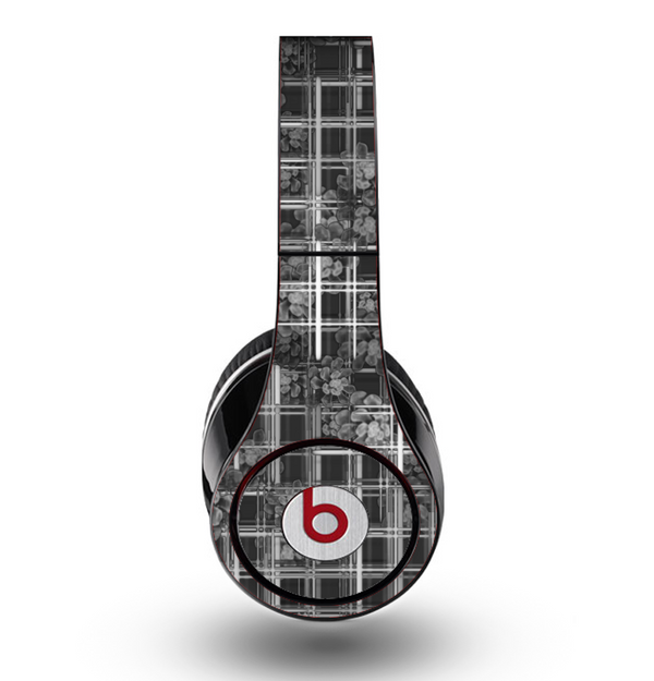 The Grayscale Lattice and Flowers Skin for the Original Beats by Dre Studio Headphones